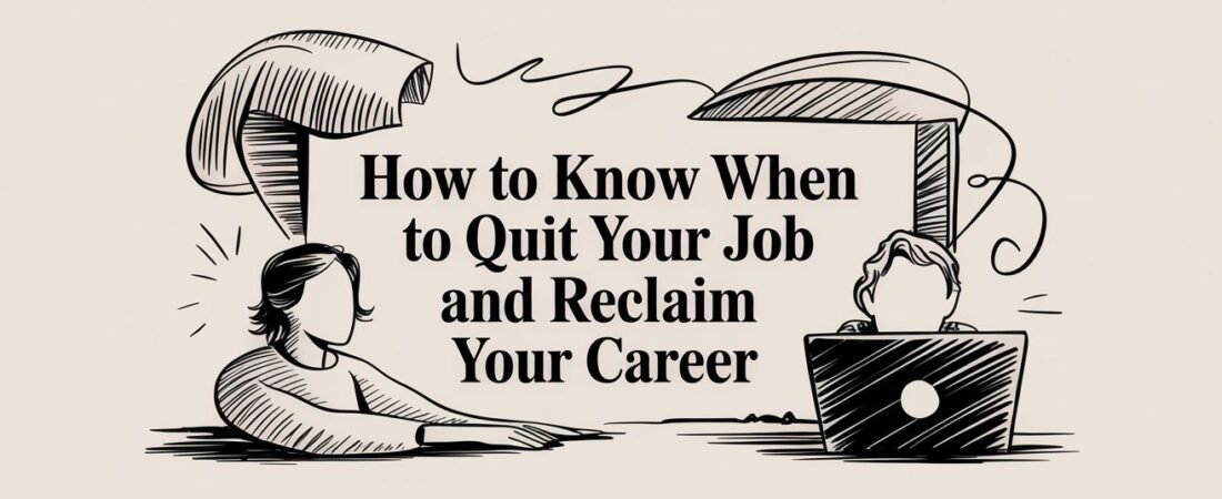 How to Know When to Quit Your Job and Reclaim Your Career