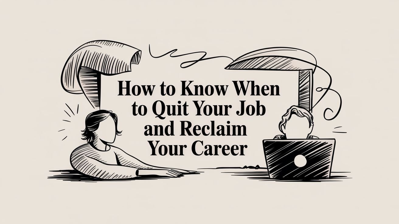 How to Know When to Quit Your Job and Reclaim Your Career