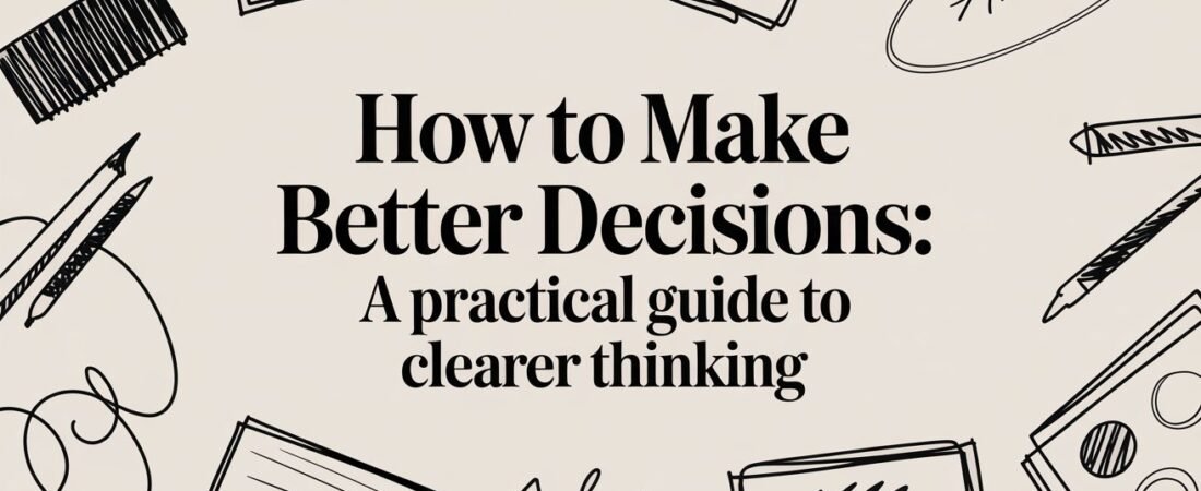 How to Make Better Decisions: A Practical Guide to Clearer Thinking