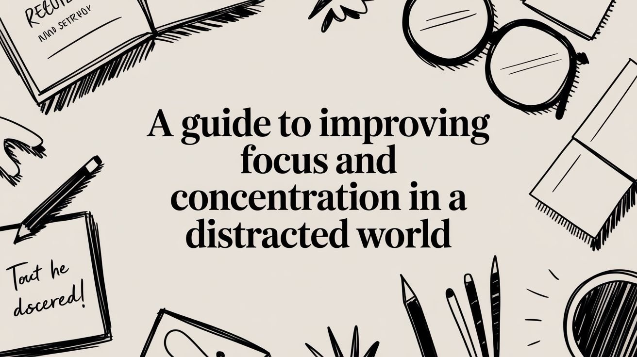 A Guide to Improving Focus and Concentration in a Distracted World
